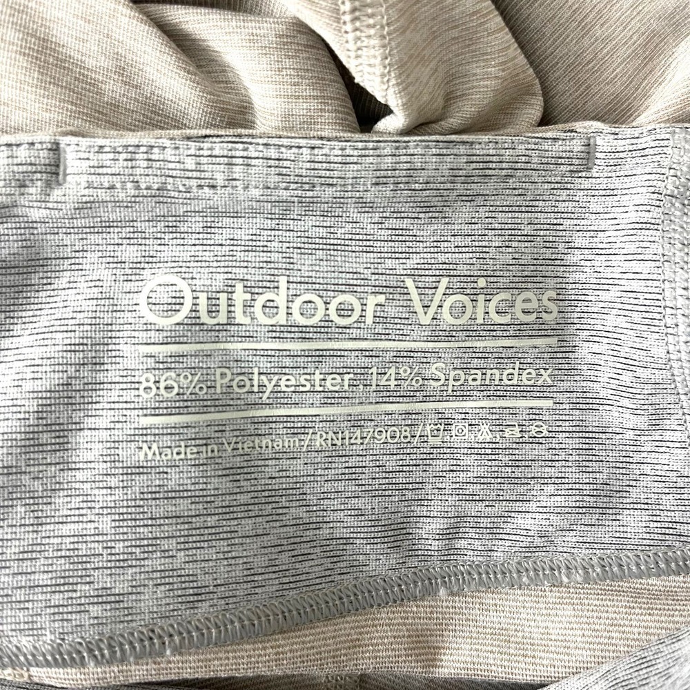 Outdoor Voices Leggings Womens Medium Gray Taupe Two Tone Heathered - Picture 12 of 12